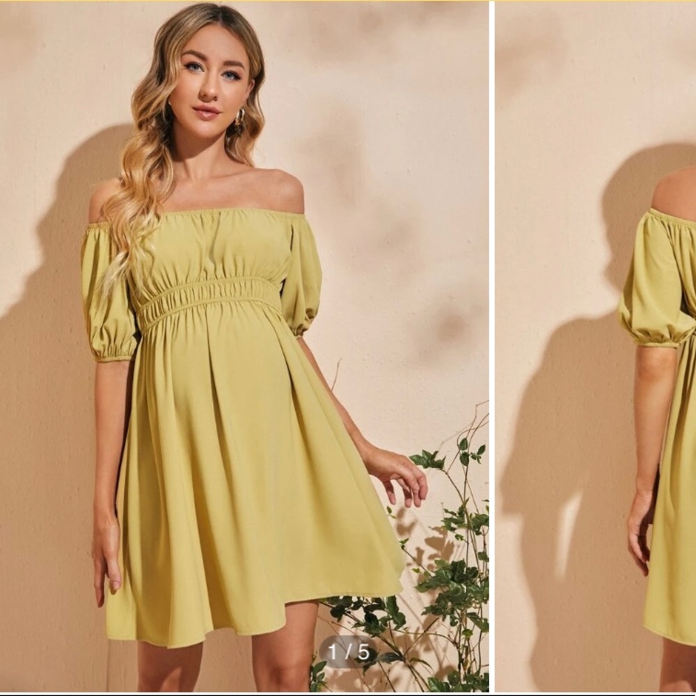 SHEIN Mustard Dress